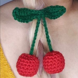 Set of 2- Cherry Hair Ties